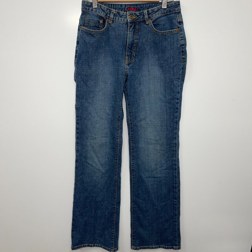 Jag Western Glove Works High Rise Straight Mom Jeans Size 10